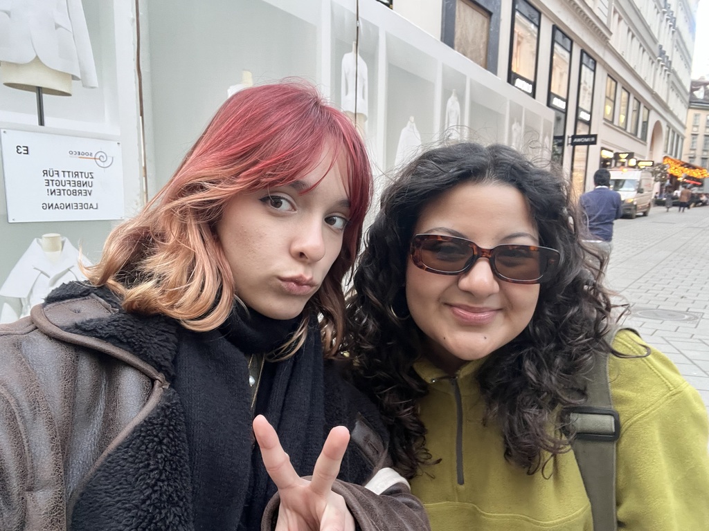 me and kate in vienna!