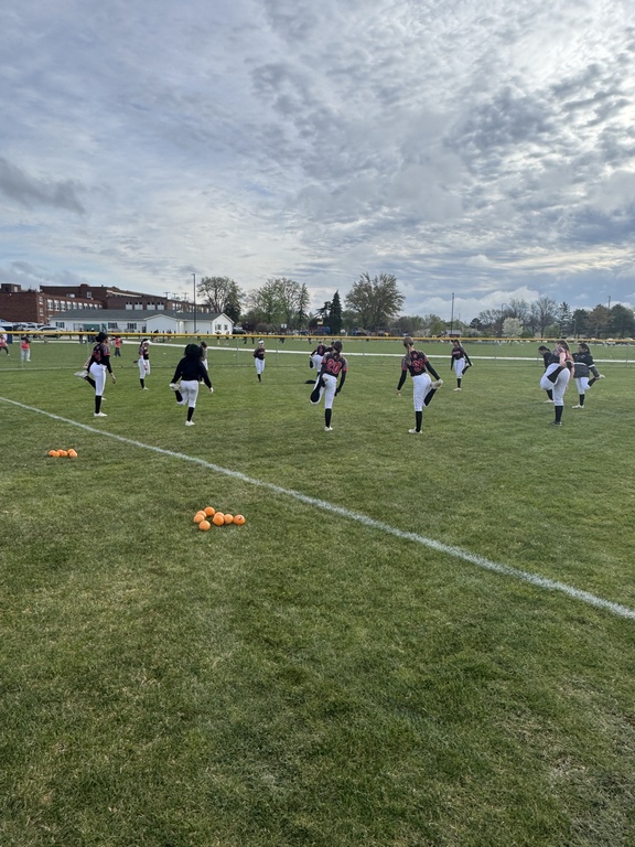 JVA getting ready for a rare Saturday morning DH against Alpena! 
Let’s Go GB!!
