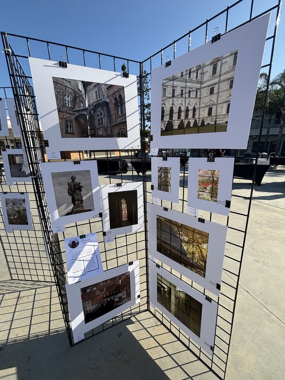 Katelyn’s portfolio at art night featuring Prague and Vienna