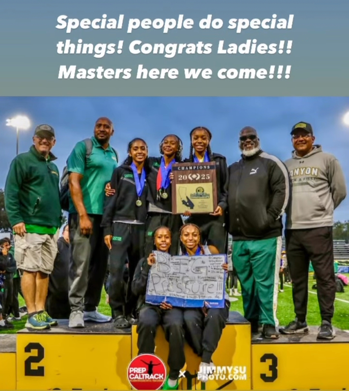 Commitment and Sacrifice since the end of last track season!! Last year’s 3rd place finish was motivation to finish what they started!! This was the Mindset!!