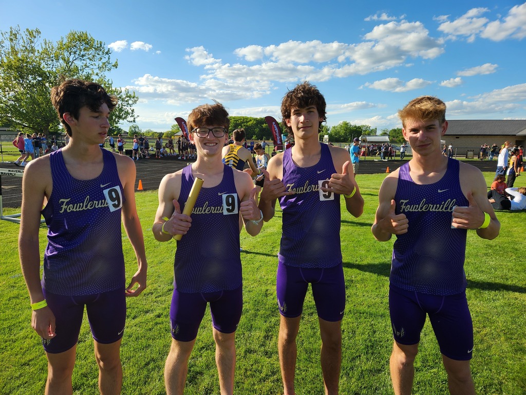 Honor Roll Update...Boys 4x800m Relay warmed up amd ready to go!