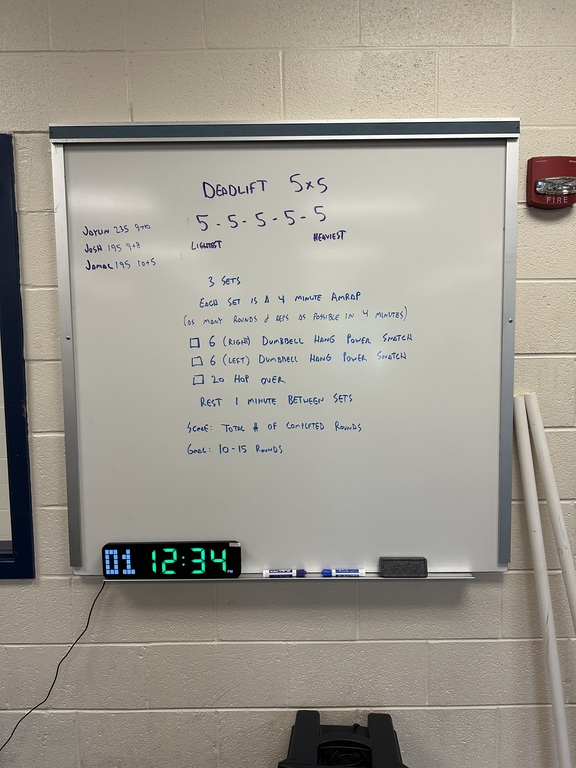 Nice work today.
