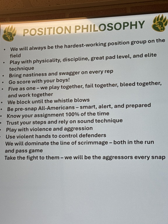 Win the trenches!