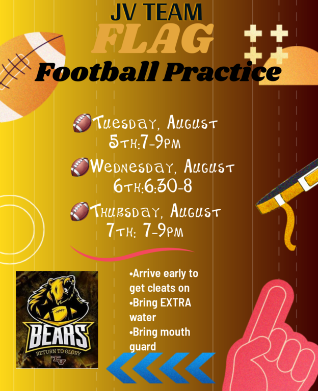 Hi girls! Here is next week’s practice schedule! 
There is no chalk talk/practice on Friday due to the school business days happening.