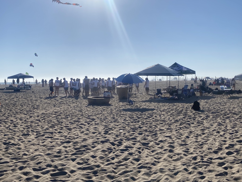 Annual Beach Bash underway.