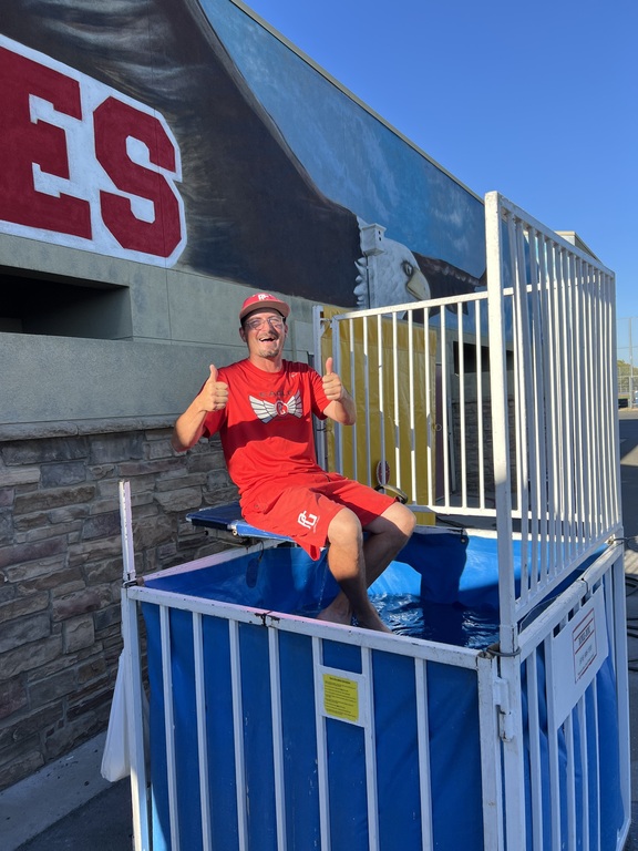 Coach Cole in the Dunk Tank!