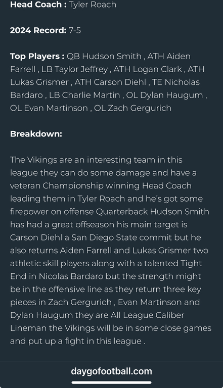 Daygofootball.com Eastern League Preview