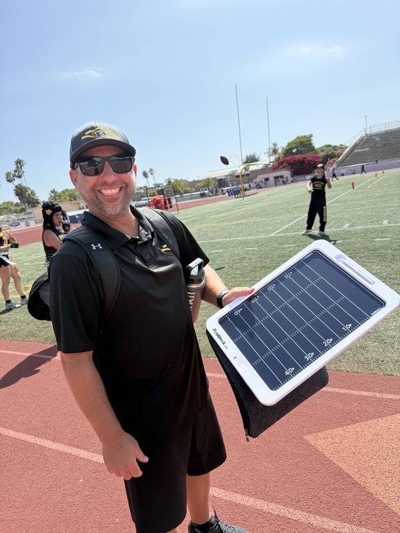 Booster club purchased 2 digital coaches boards with case and extra batteries