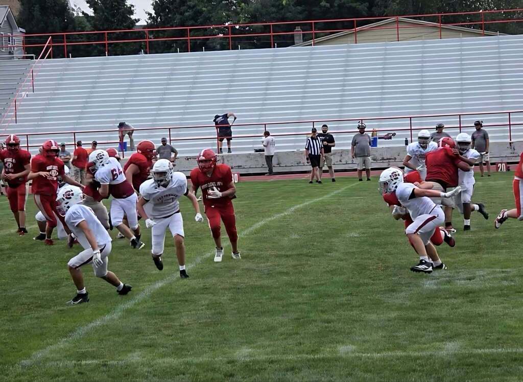 Scrimmage against the tornados at the Silver Bowl T -6 days until 2025 season opener! ROLL TIDE!
