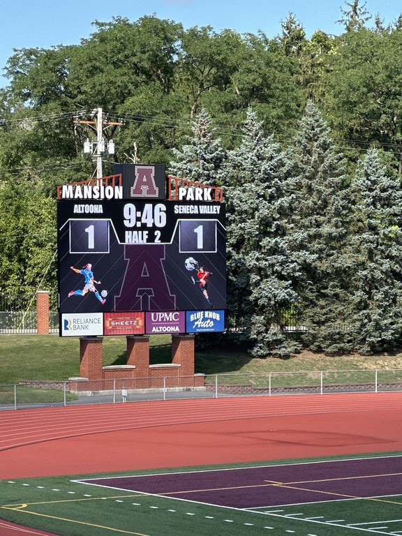 We are tied at the half. Raider goal by Karly Majeski.