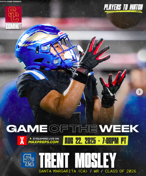 MaxPreps Game of the Week heads to Southern California for nationally-ranked Mission Viejo vs Santa Margarita. 🏈📈

USC commit Trent Mosley leads the way for the Eagles, who are coached by Trojans Heisman Trophy winner and Socal legend Carson Palmer.