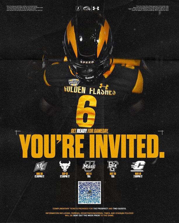 Kent State Game Day Visit Schedule