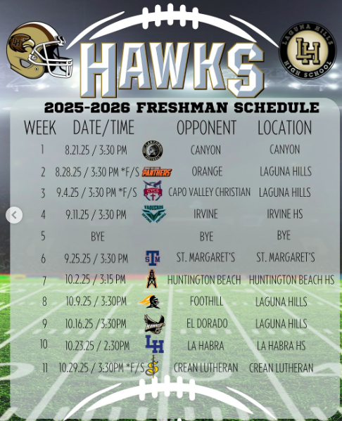 Hawk Football Fans...Freshman season has begun.  Mark you calendars and pull up! 🔥