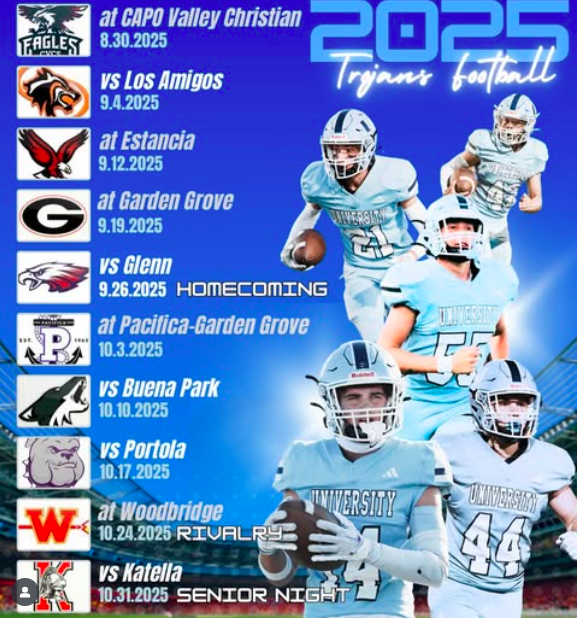 The schedule is set. The countdown⏱️begins for the 2025 football season. Go Trojans!