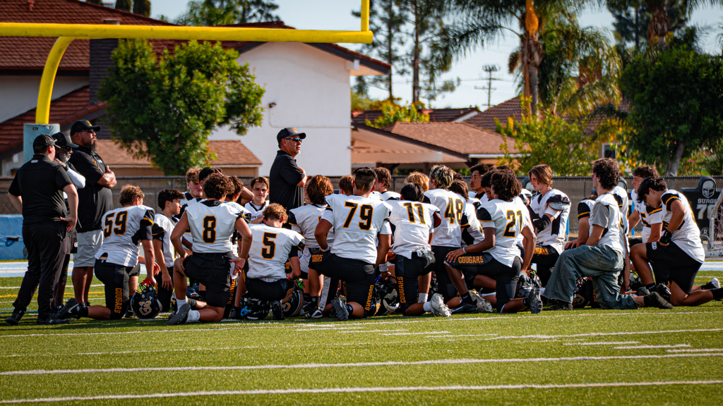 End of the game Huddle.