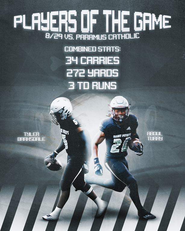 —Players of the Game—
RB Duo Tyler Barksdale & Abdul Turay who combined for 272 yards on 34 carries & 3 TDs‼️
