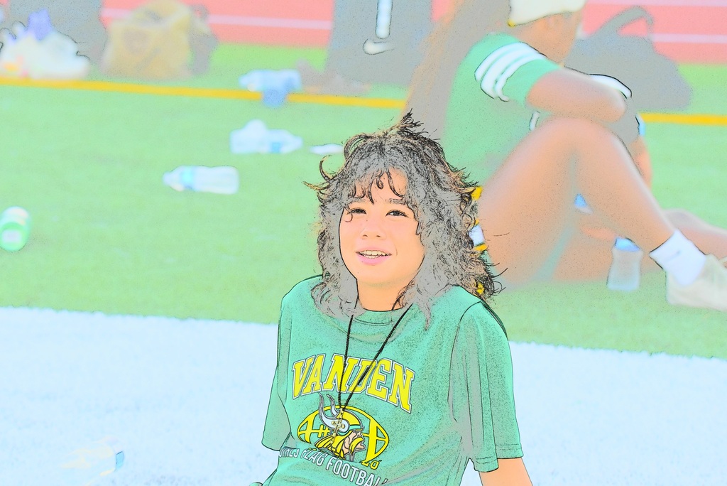 SURPRISE ,TO ONE OF OUR JV PLAYER. YOU HAVE TO LOVE THIS , BEAUTIFUL AND COLORFUL SMILE. I DON'T DO COLOR OUTLINE OR COLOR SKETCH TOO OFTEN BECAUSE IT'S TIME CONSUMING . I HOPE YOU ENJOY THEM . PAPA JOE