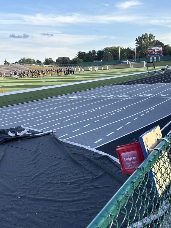 JV teams have taken the field!  Kickoff in 13 minutes!