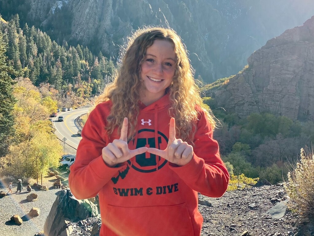 Blast from the past… 
Sydney Even entering her senior year at the University of Utah! She’s an Arizona state champion in the 100 and 200 free, and has several records on our records board. Good luck Sydney!