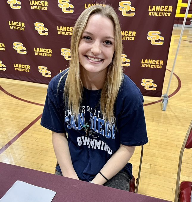 Sasha Ganem, a proud Lancer, signing with the University of San Diego.