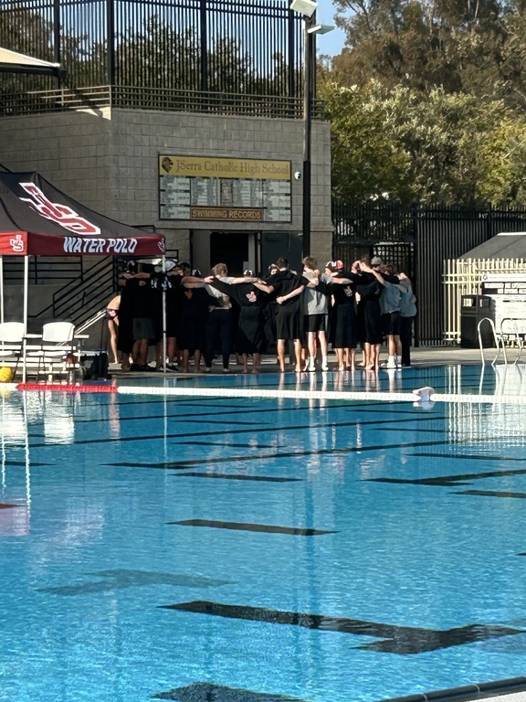 Pre-game huddle