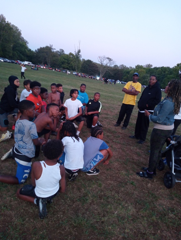 Momma Key giving words of wisdom to the boys.