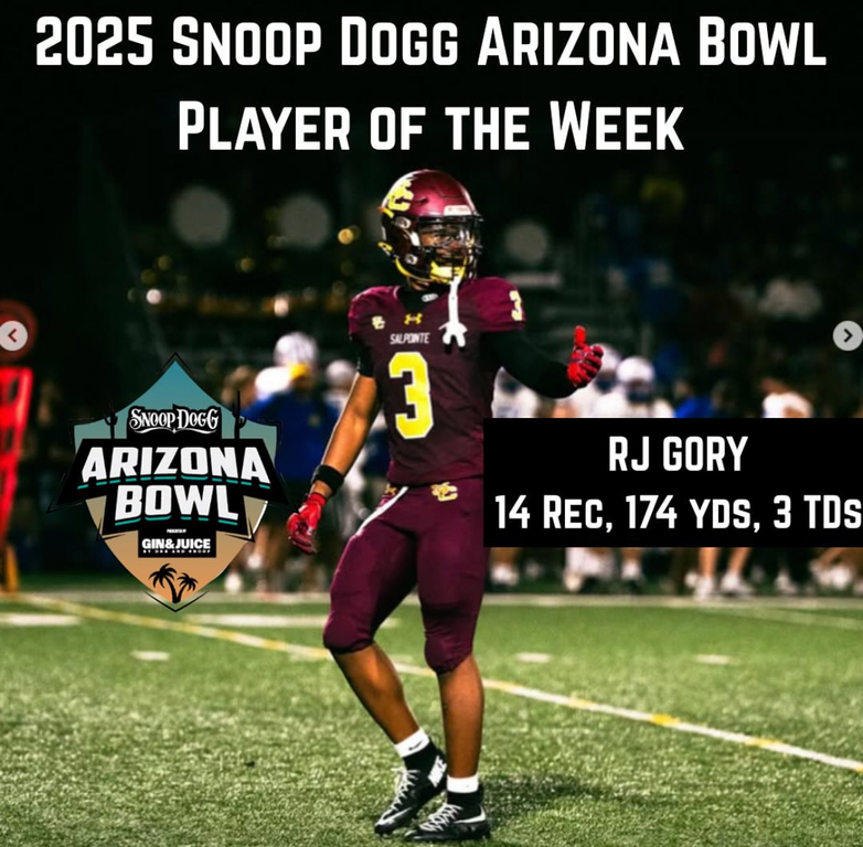 SNOOP DOGG ARIZONA BOWL PLAYER OF THE WEEK