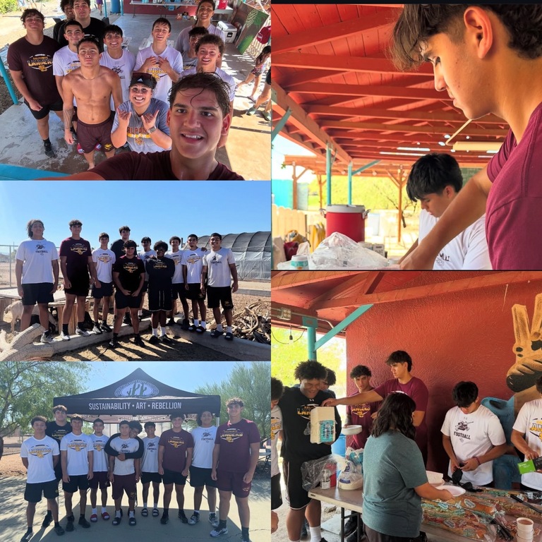 Throwback Thursday
, July 12th, members of the Varsity and JV squads volunteered at @flowers_and_
_bullets 4th Annual Midtown Farm
Community Wet Down. This event celebrates cultural identity & community engagement. The team set up for the event, took a sm