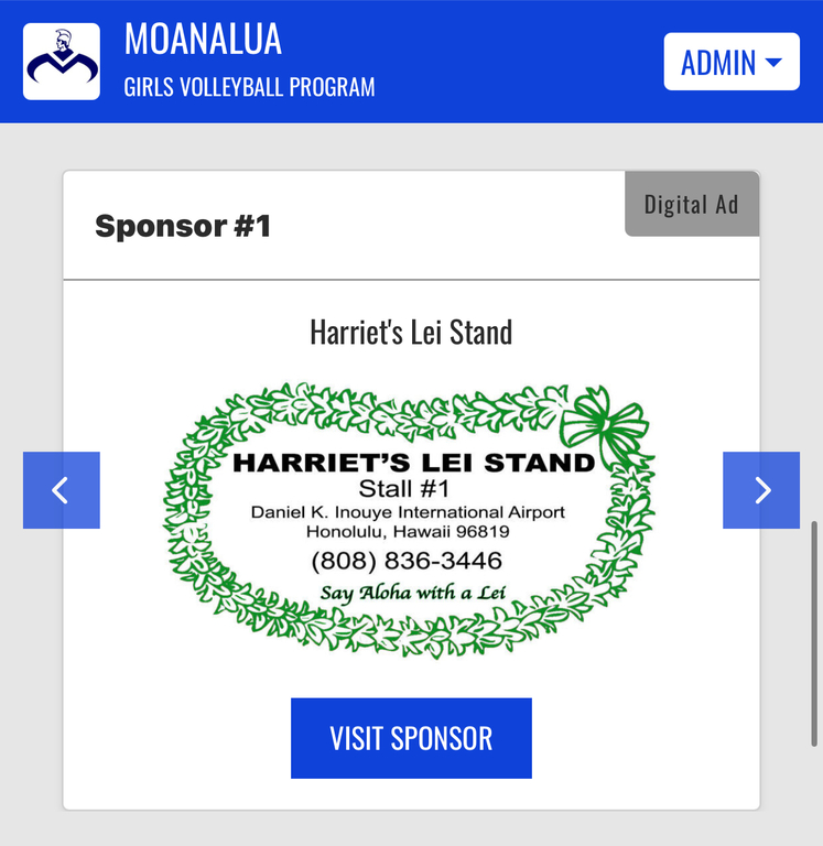 Mahalo for the support!  Get all your floral needs met at Harriet’s Lei Stand!
