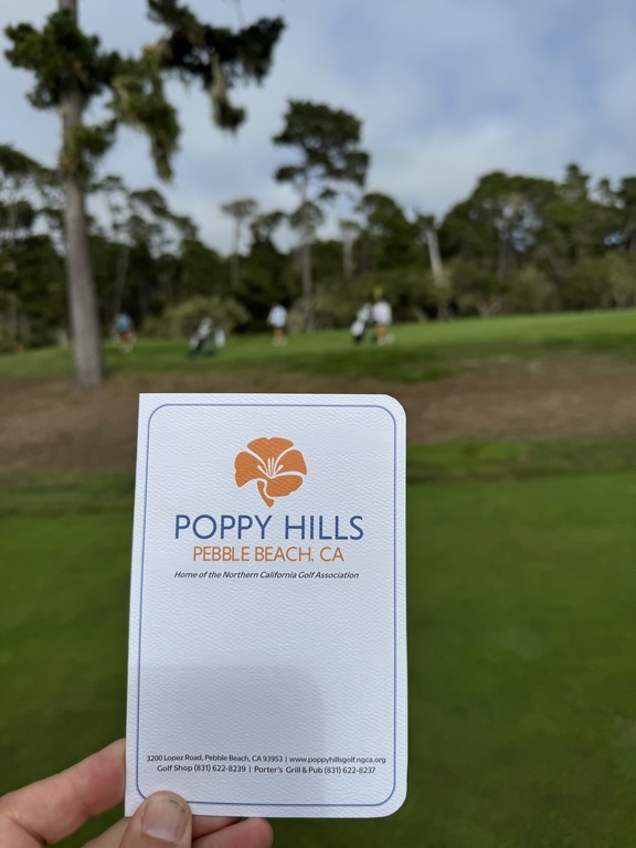 Practice Round at Poppy Hills before the Cowboy Classic on Monday
