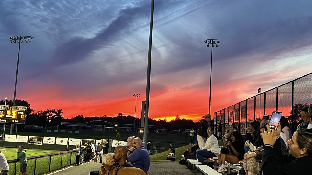 Beautiful sky for a great win!