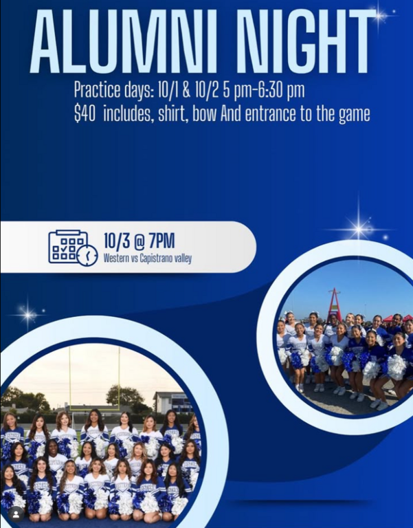 Alumni night is 10/3!!!