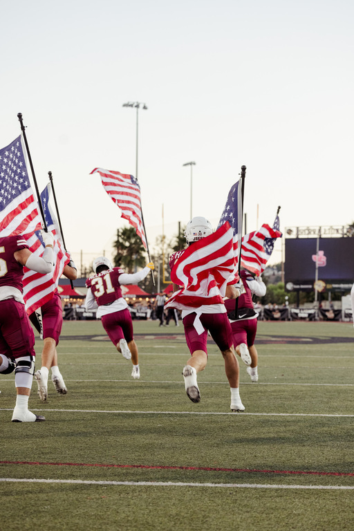 Game Day is only two days away! JSerra will be be back in action this Friday, October 3rd for our first Trinity League Game against Bosco! Make sure to come out to JSerra to catch the game. 

Thank you to Korinne Hannegan for the photo from last game agai