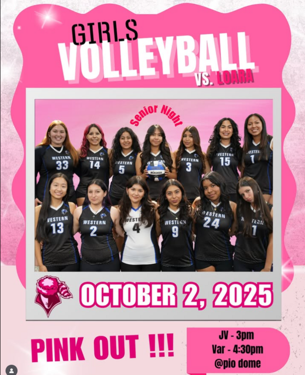 The girls have been doing AMAZING all season! Make sure to come out and support at Senior Night, Thursday Oct 2nd @ the pio dome and WEAR PINK!