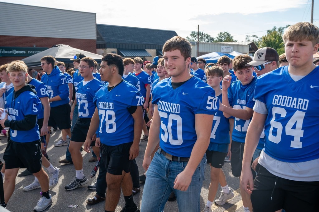 Goddard Football Fall Fest Parade Marching 2025