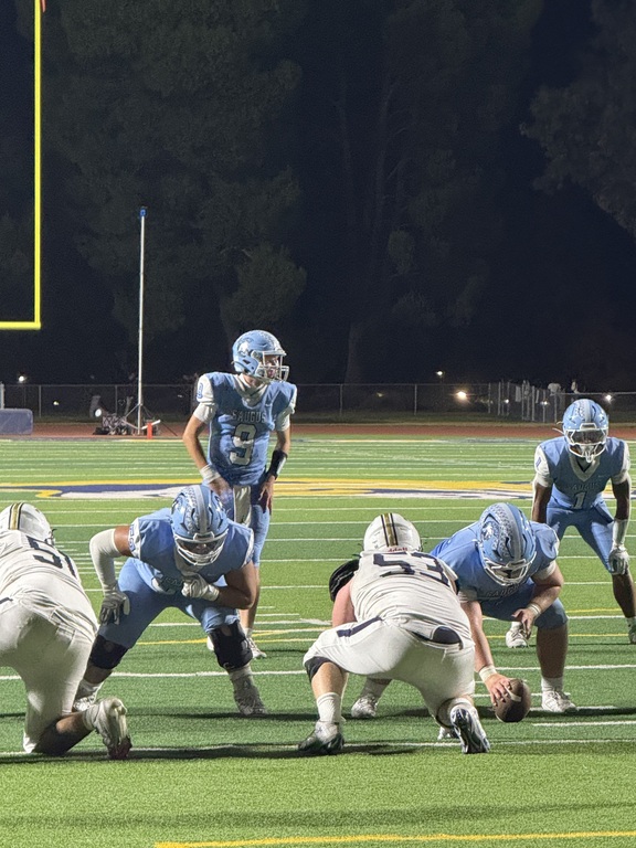 Jake Nuttall (#9) and Ty Hall (#1) getting ready to punch in another touchdown against West Ranch. 10/10/25