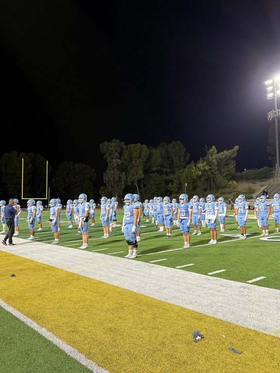 Saugus Varsity performing their post-game ritual after taking down West Ranch 54-6. 10-10-25