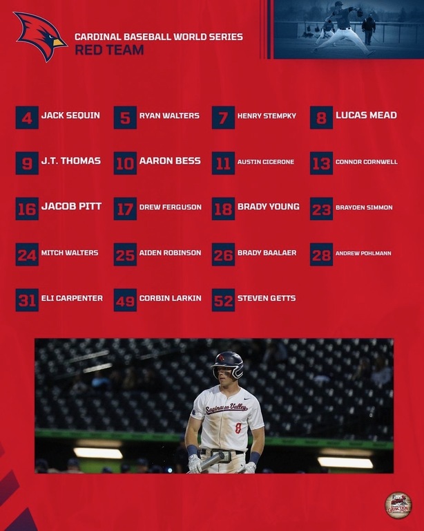 Red Roster for Fall WS