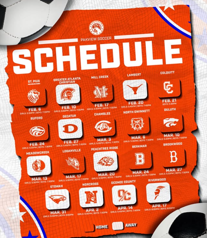 Our Schedule this year!