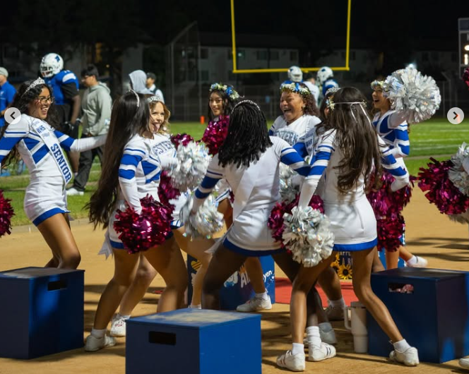WHS Varsity Cheer At Hoco Game