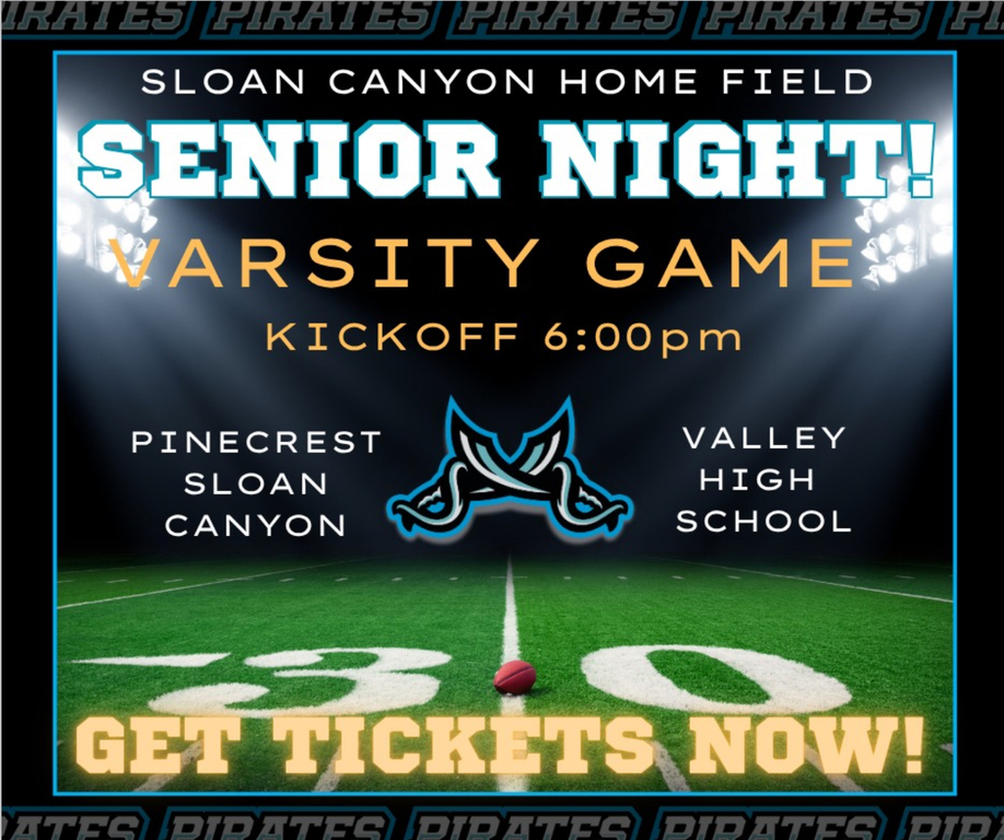 Ahoy Pirates!  Join us for Senior Night!!