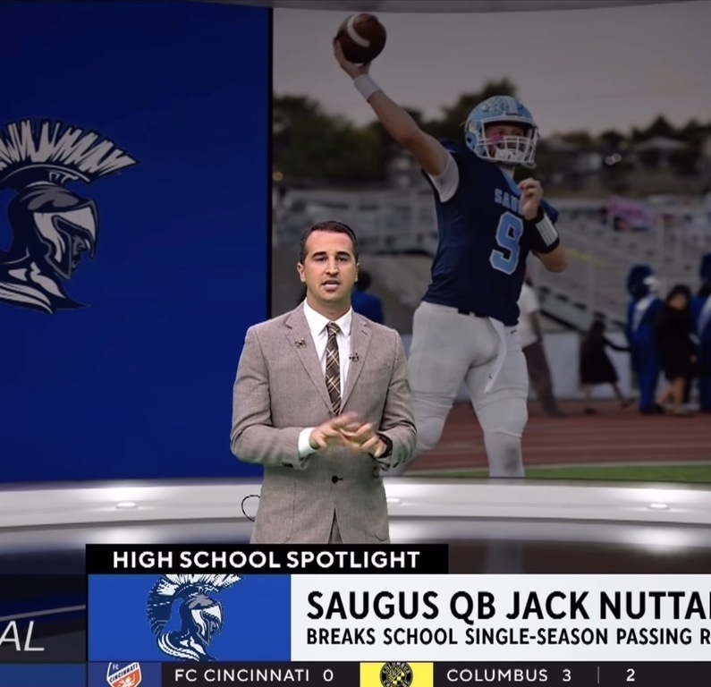 Sports Central LA gives shout out to Saugus and QB Jake Nuttall. Good luck Saugus! https://www.instagram.com/reel/DQo6m5gEfbs/?igsh=NTc4MTIwNjQ2YQ==