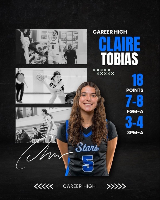 Career-high alert🚨In yesterday’s win vs. SUNY Niagara, Claire Tobias dropped 18pts to lead our comeback win 🤩