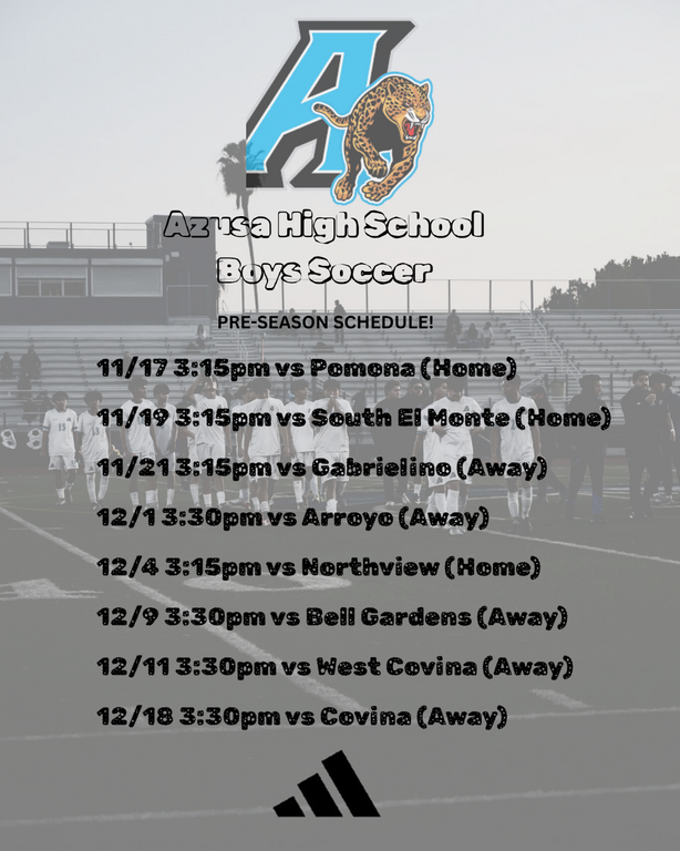 Pre-season Schedule