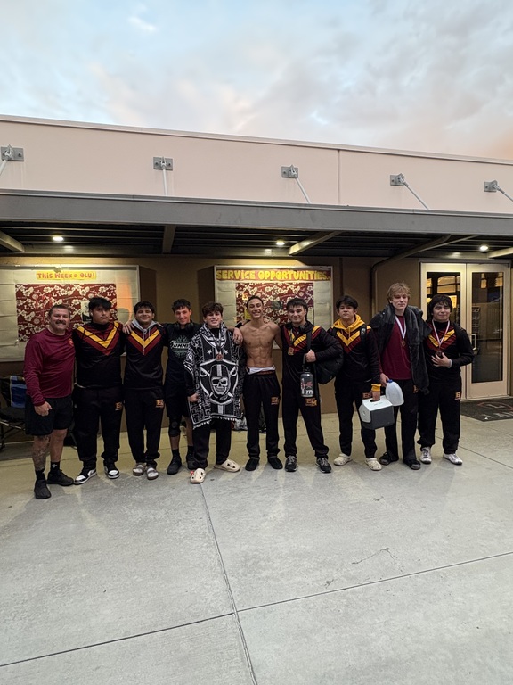 This past weekend the boys wrestled at Orange Lutheran in the Lancer Open against tough competition throughout the Southern Section. The boys finished 5th out of 27 teams, with two in the finals. Final individual results…
132 - Jayden Yazzie Consolation C
