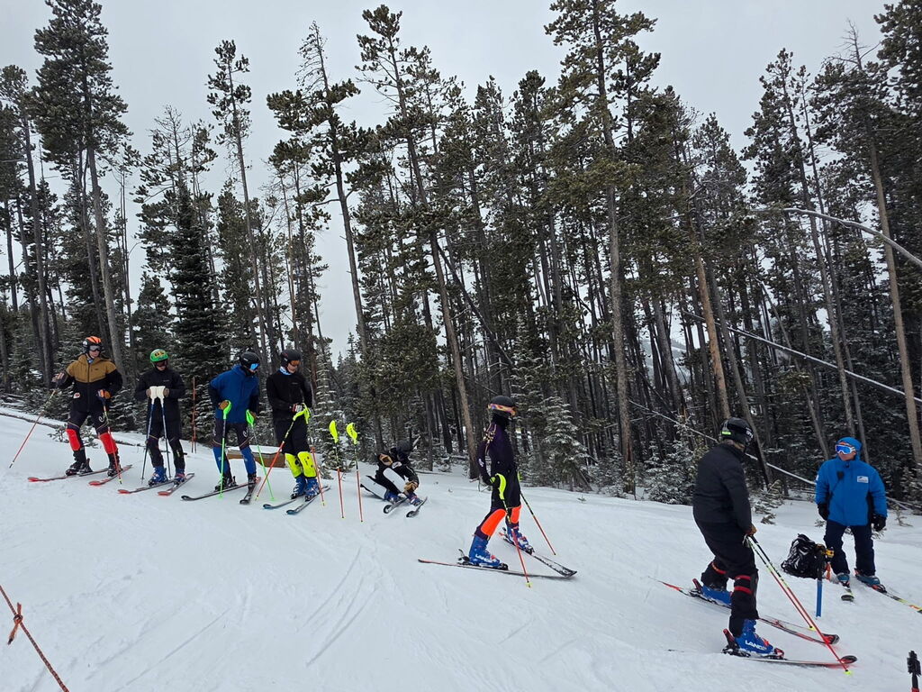 Cal Skiers at the NASC Camp at Big Sky in Montana