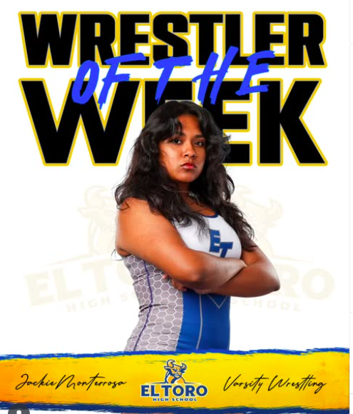 Senior, Jackie Monterrosa, is as tough as nails!  After a head butt to the face,  she battled like a warrior to win the match and another two victories after that. Jackie went 4-2 and placed 7th at the prestigious Lady Big Kat tournament. Congrats Jackie!