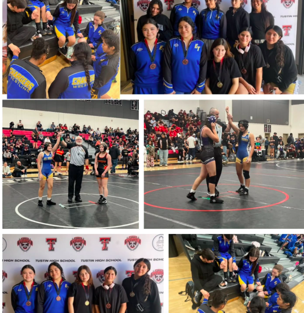 Congrats to the Lady Chargers freshman team! They were short four weight classes, but that didn't stop them from finishing 6th place out of 26 teams at the Mater Dei freshman tournament. 🔥 GO CHARGERS!!! ⚡️⚡️🤼‍♀️⚡️⚡️
Valerie 1st
Gabriela 2nd
Ayla 3rd
Yaja