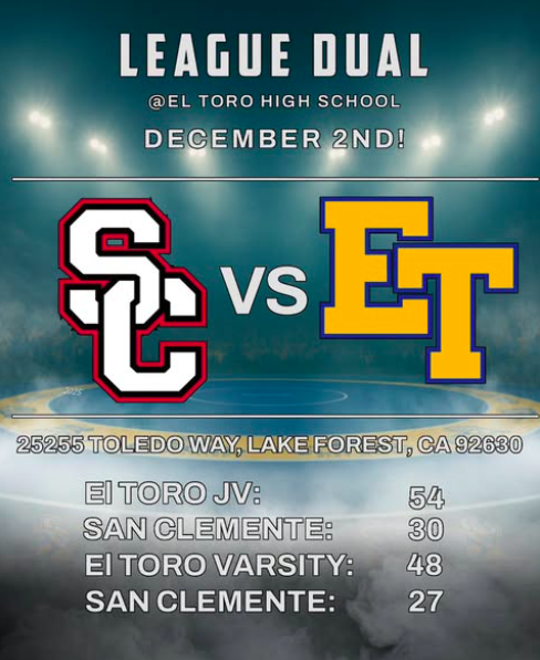 It was a Clash of the Titans when two top ranked teams in Orange County faced off under the spotlight. The #3 San Clemente Tritons rolled into town to take on #10 ranked, El Toro. San Clemente brought the fight and grit, and the El Toro Chargers answered 