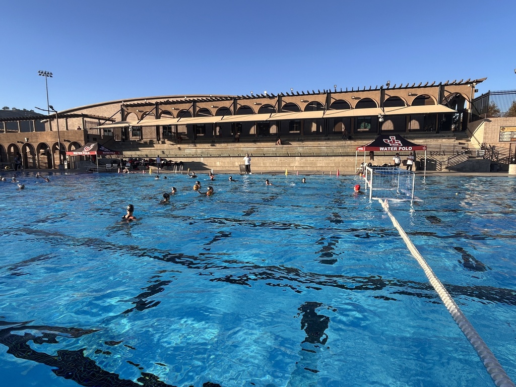 A beautiful day for a game at the JSerra Aquatic Center